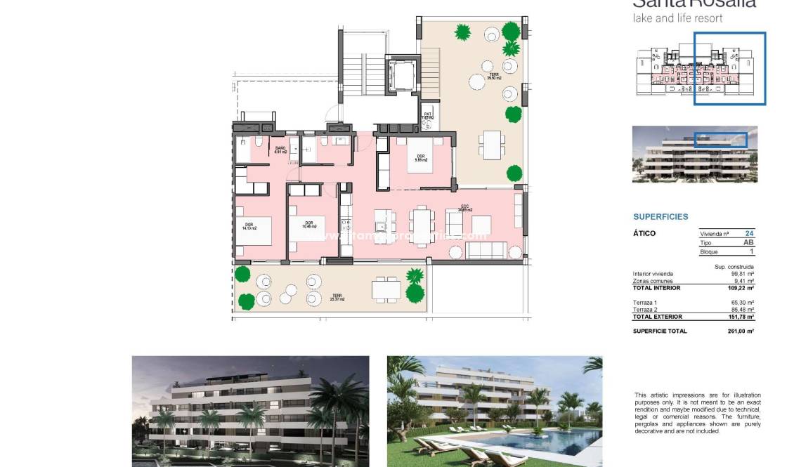  - Penthouse - Torre Pacheco - Santa Rosalía Lake and Life Resort