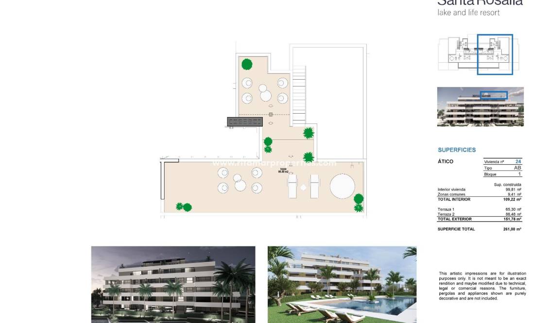  - Penthouse - Torre Pacheco - Santa Rosalía Lake and Life Resort