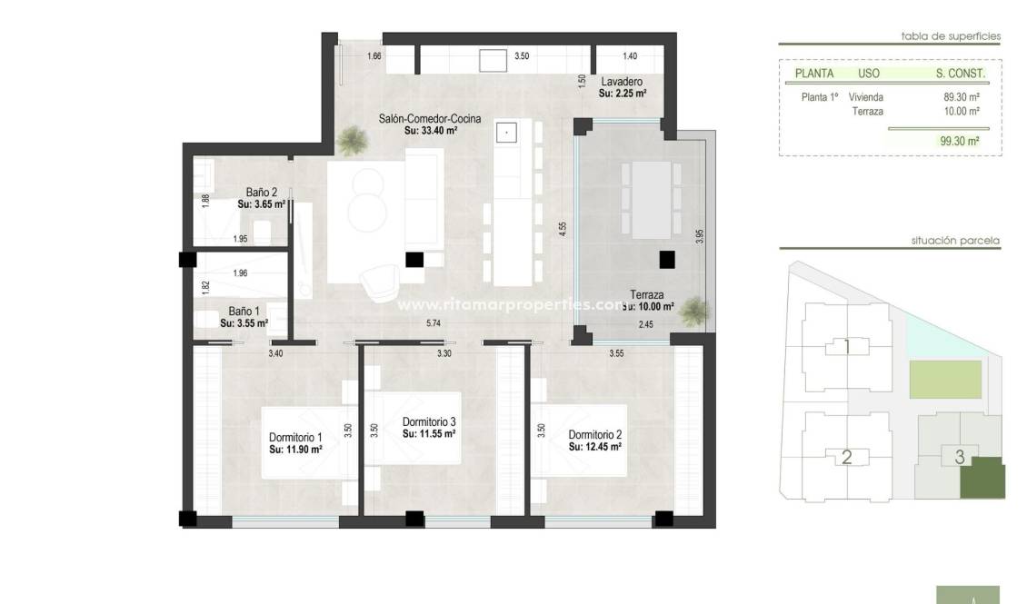 - Appartement - San Pedro del Pinatar - Centro
