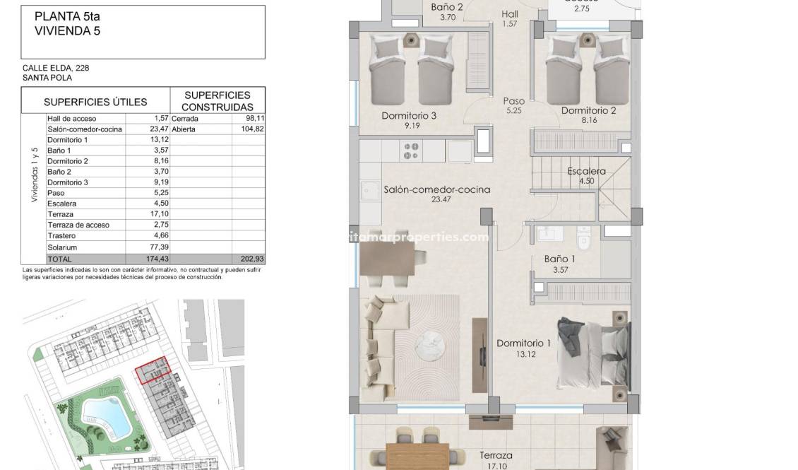  - Penthouse - Santa Pola - Playa Tamarit