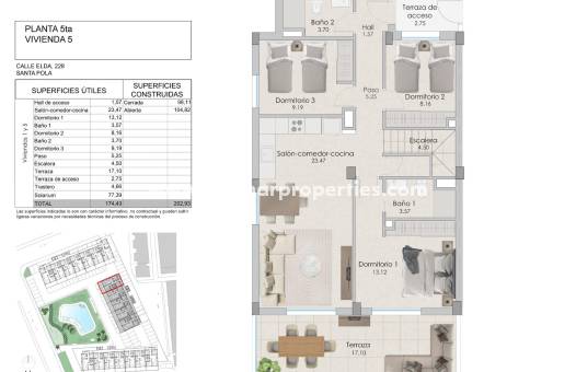  - Penthouse - Santa Pola - Playa Tamarit