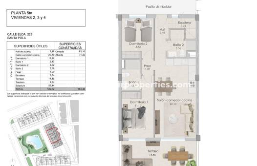  - Penthouse - Santa Pola - Playa Tamarit