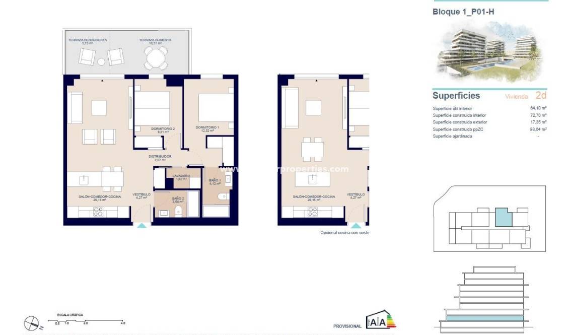  - Wohnung - Villajoyosa - Playa del Torres