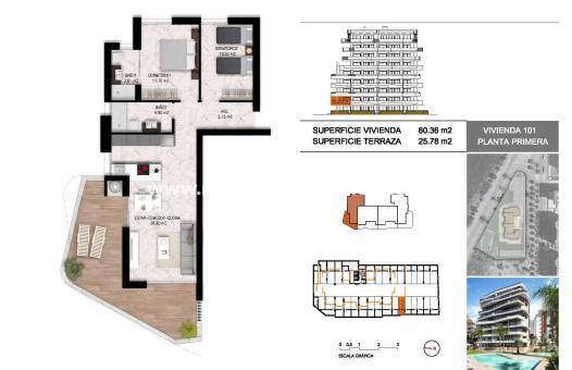  - Appartement - Guardamar del Segura - Puerto