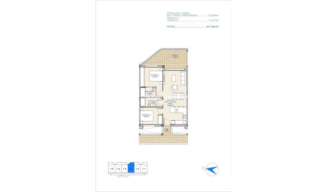  - Appartement - Los Alcázares - Serena Golf