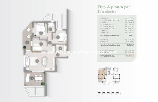  - Wohnung - Calpe - Playa Cantal Roig