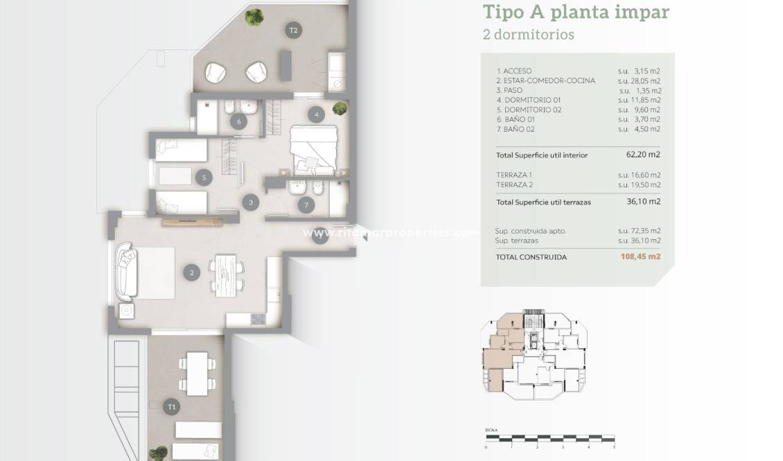  - Wohnung - Calpe - Playa Cantal Roig