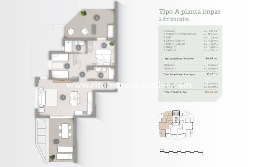  - Wohnung - Calpe - Playa Cantal Roig