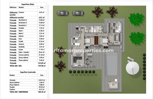  - Villa - Aspe Pedanias - Pedanías Oeste