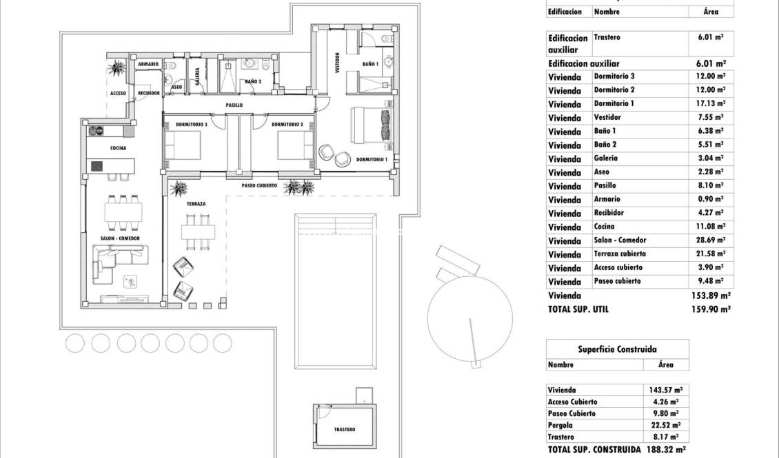  - Villa - Aspe Pedanias - Pedanías Oeste