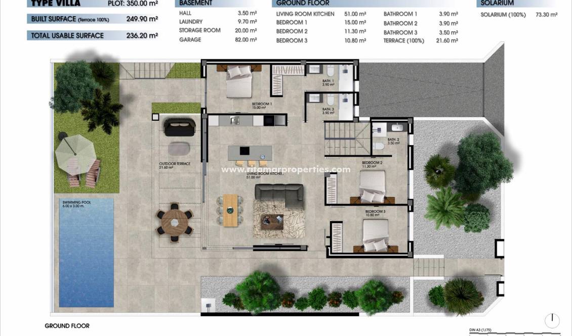 Obra Nueva - Villa - Los Alcázares - La Serena Golf