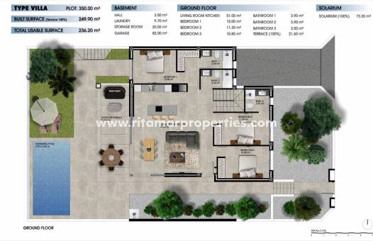 Obra Nueva - Villa - Los Alcázares - La Serena Golf
