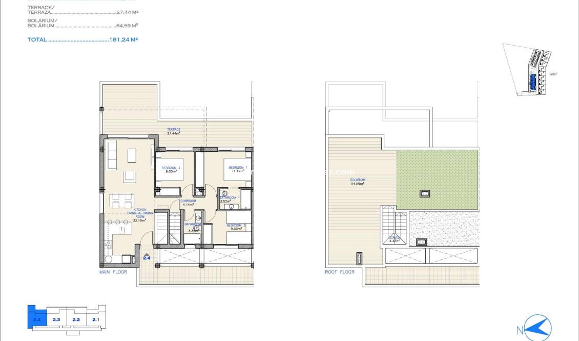  - Penthouse - Los Alcázares - Serena Golf