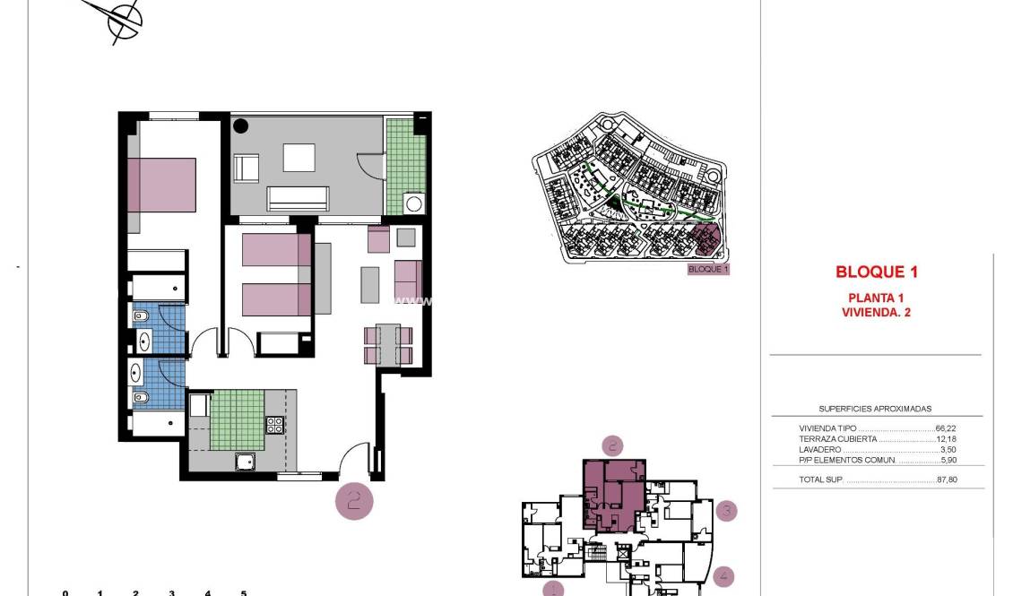  - Wohnung - Pilar de la Horadada - Mil Palmeras