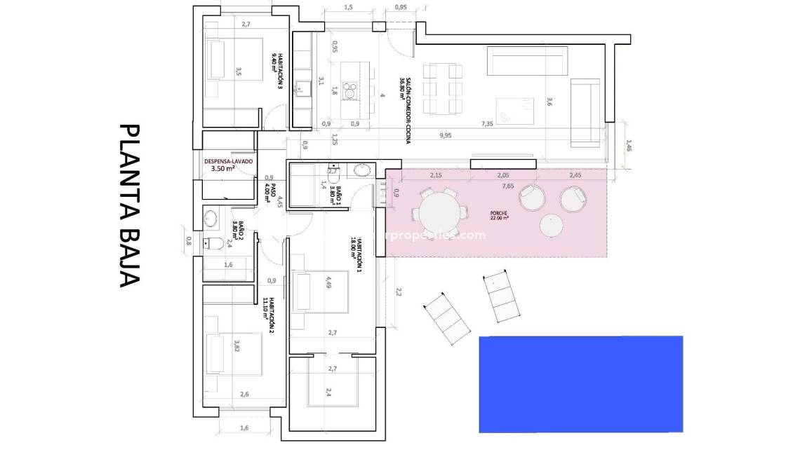 Obra Nueva - Villa - Monforte del Cid - La Capitana