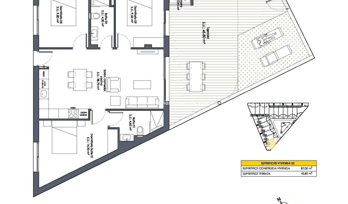 Neubau - Bungalow - San Fulgencio - Pueblo