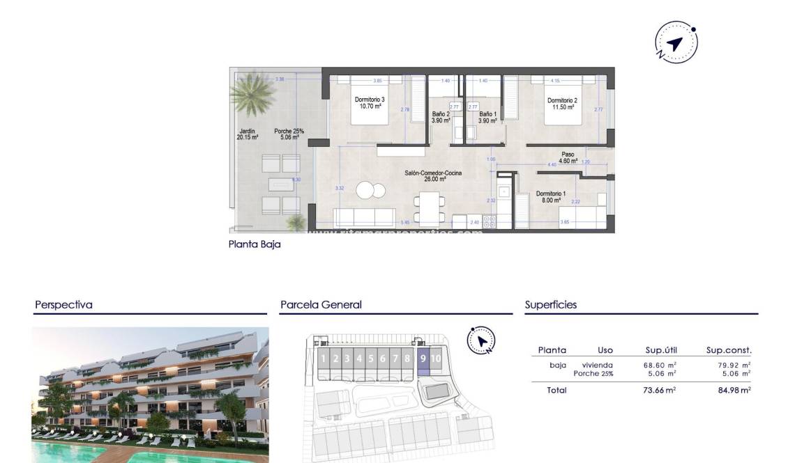 Neubau - Wohnung - San Javier - Santiago De La Ribera