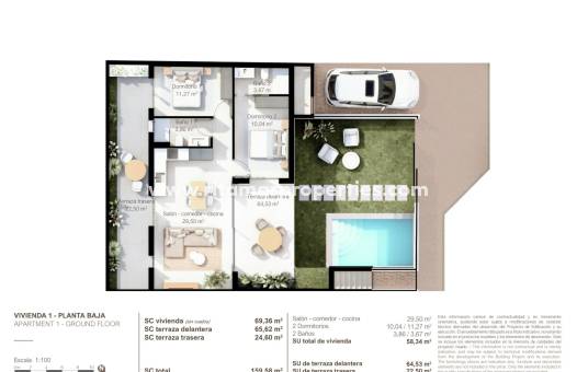 Neubau - Bungalow - San Pedro del Pinatar - Lo Pagan