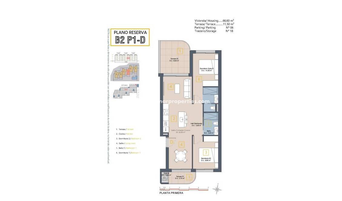 Neubau - Wohnung - Los Alcázares - Serena Golf