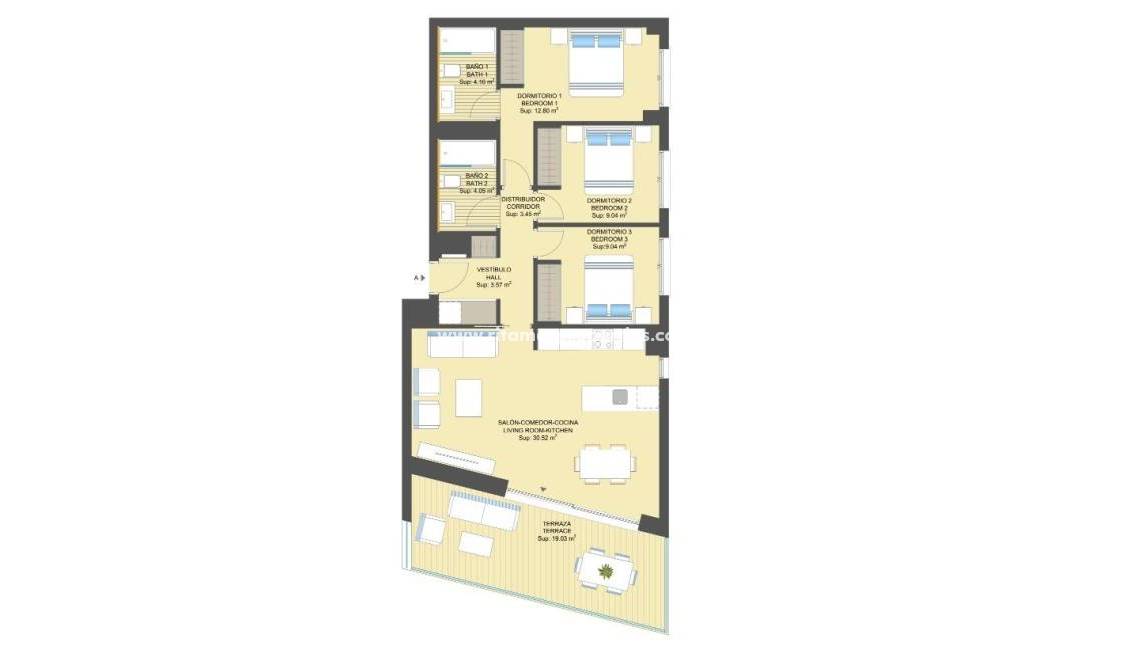 Neubau - Wohnung - Orihuela Costa - Campoamor