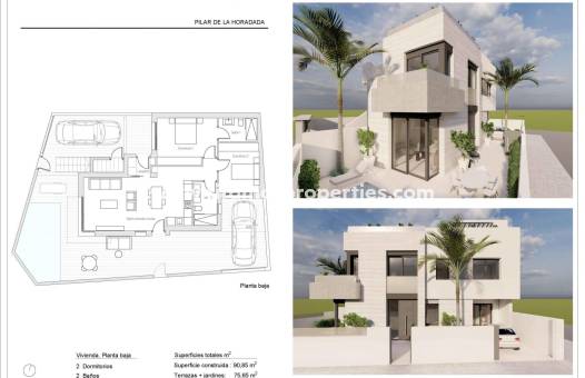  - Bungalow - Pilar de la Horadada - Zona Pueblo