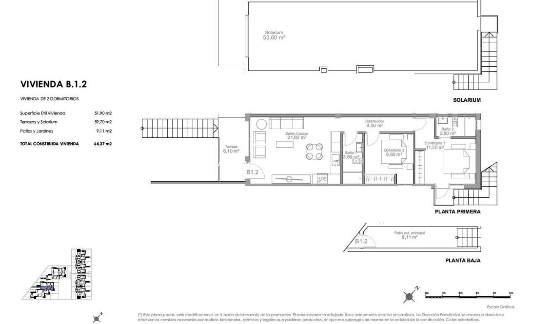  - Top Floor Bungalow - Puerto de Mazarron - Playa Negra