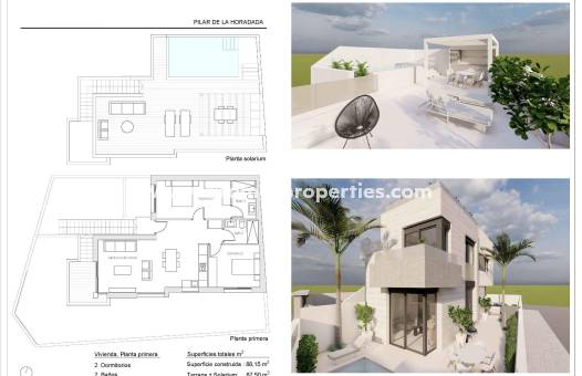 Obra Nueva - Bungalow - Pilar de la Horadada - Zona Pueblo