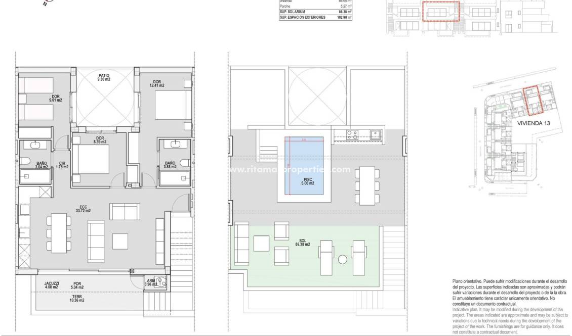  - Bungalow - Pilar de la Horadada - pueblo