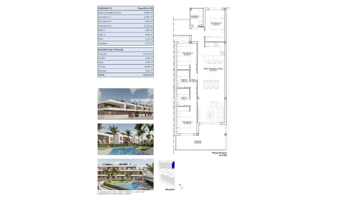  - Apartamento - Pilar de la Horadada - pueblo