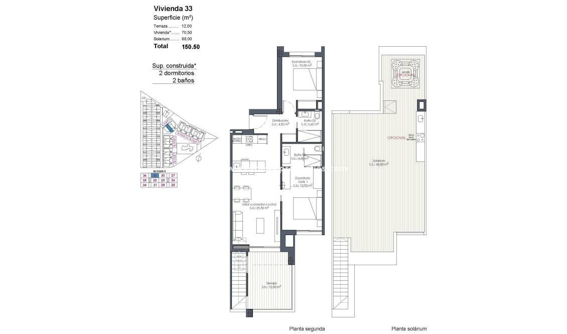 Nouvelle Construction - Penthouse - Los Alcázares - Serena Golf