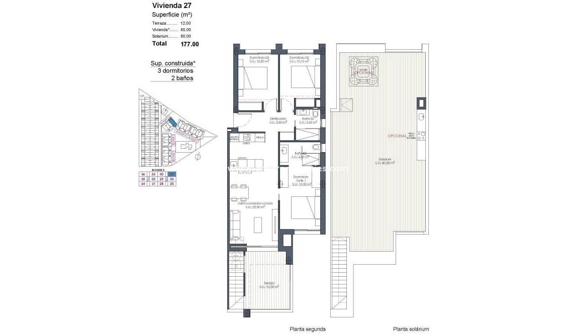Nouvelle Construction - Penthouse - Los Alcázares - Serena Golf
