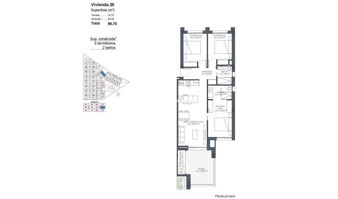  - Appartement - Los Alcázares - Serena Golf