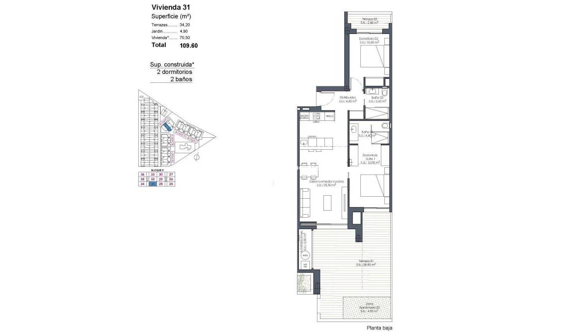  - Wohnung - Los Alcázares - Serena Golf