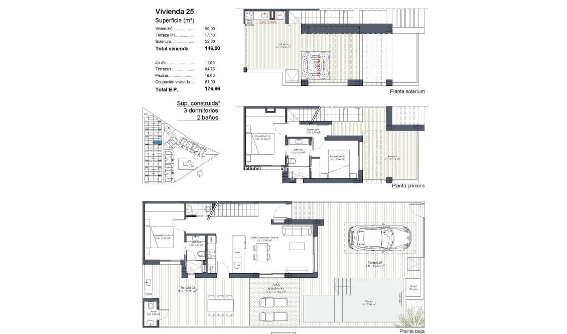 New build - Quad House - Los Alcázares - Serena Golf