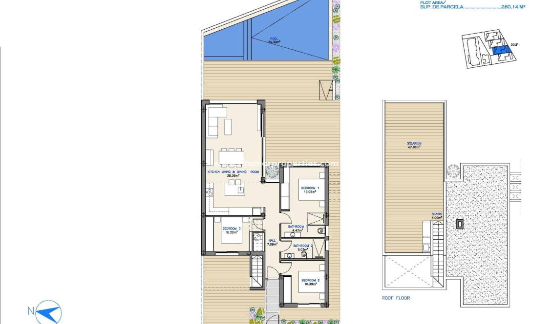 Obra Nueva - Villa - Los Alcázares - Serena Golf