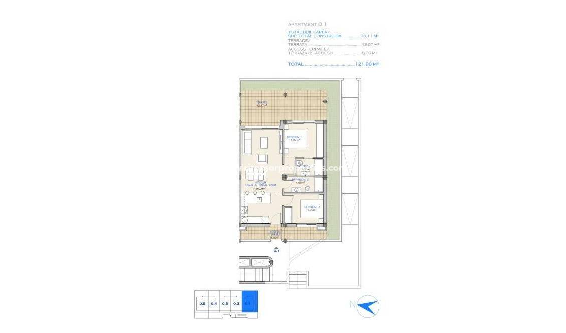 Nieuwbouw - Appartement - Los Alcázares - Serena Golf