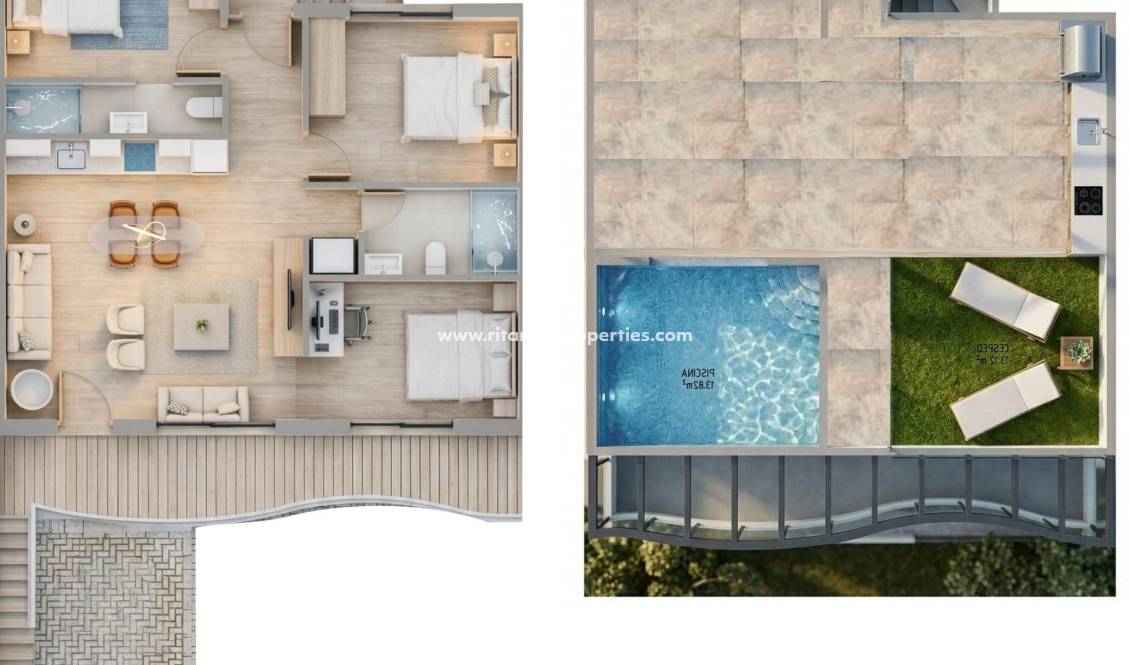  - Bungalow - Pilar de la Horadada - parques de Andromeda