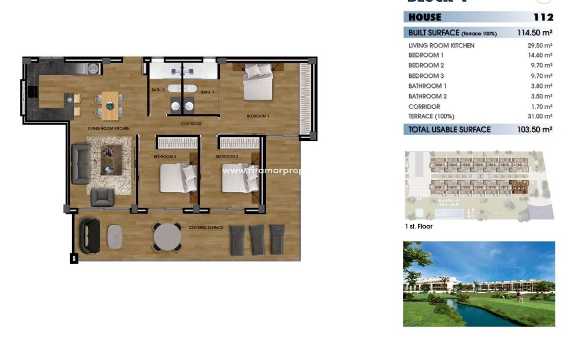 Neubau - Wohnung - Los Alcázares - La Serena Golf
