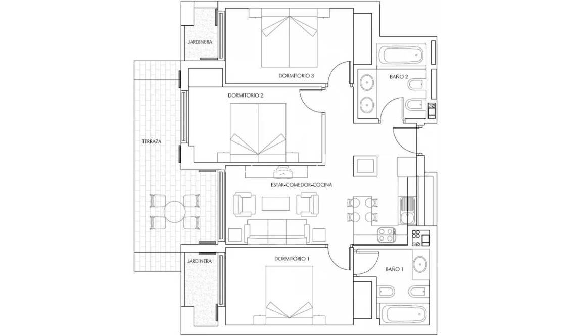 - Appartement - Vera - Puerto del Rey