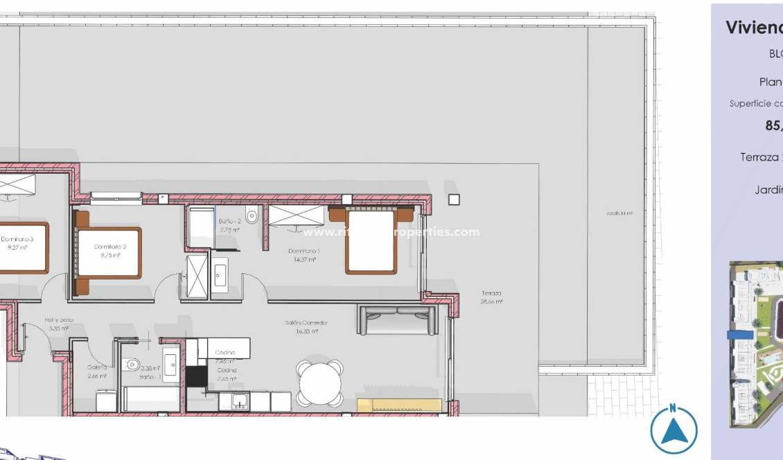  - Appartement - Guardamar del Segura - El Raso