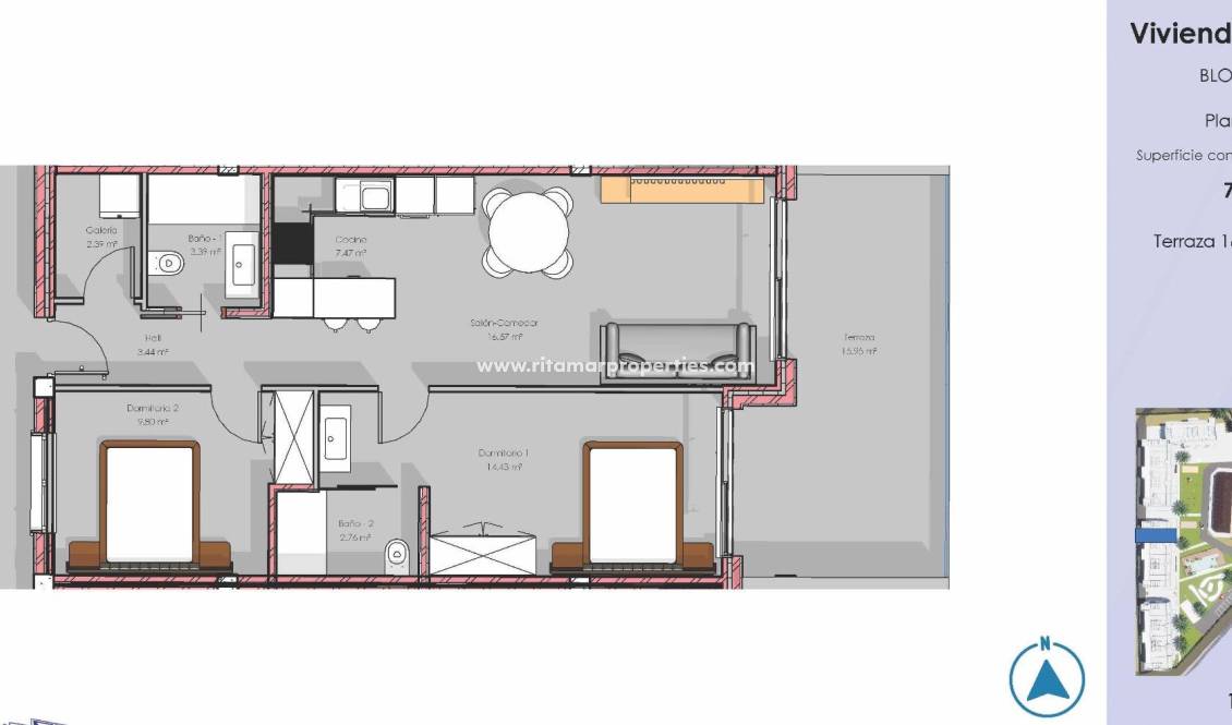  - Appartement - Guardamar del Segura - El Raso