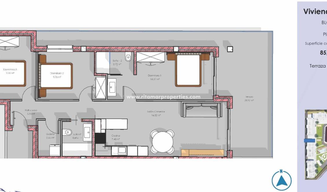  - Appartement - Guardamar del Segura - El Raso