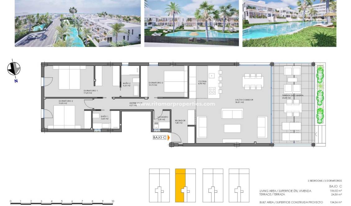Nieuwbouw - Bungalow - Cartagena - Islas Menores-mar De Cristal