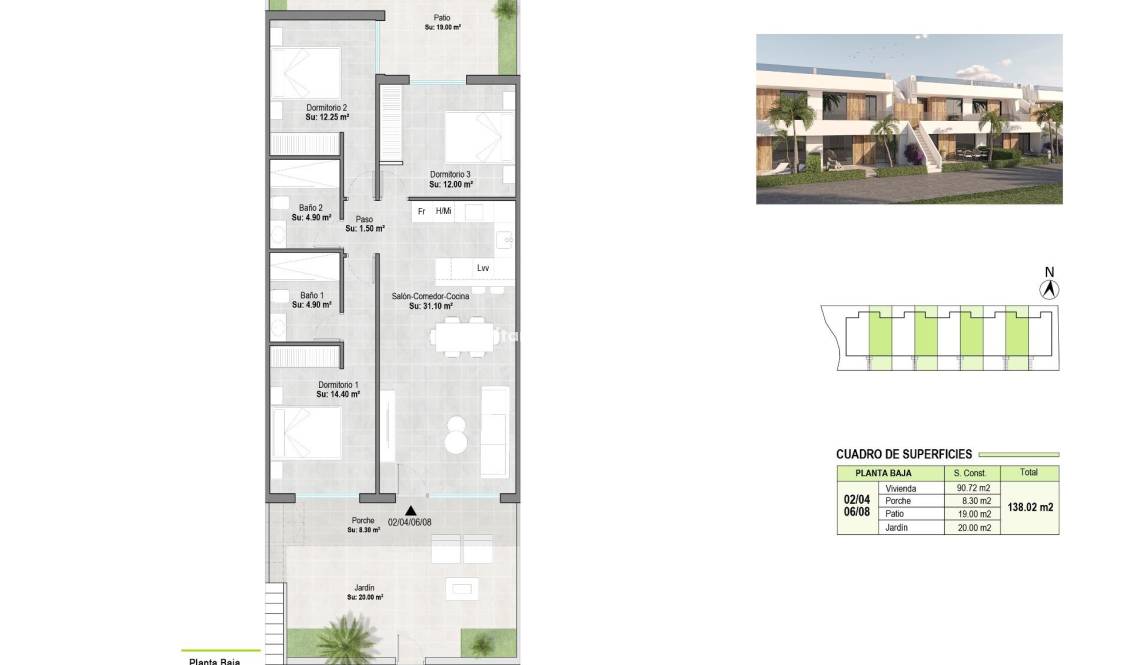 Nieuwbouw - Bungalow - Alhama De Murcia - Condado De Alhama