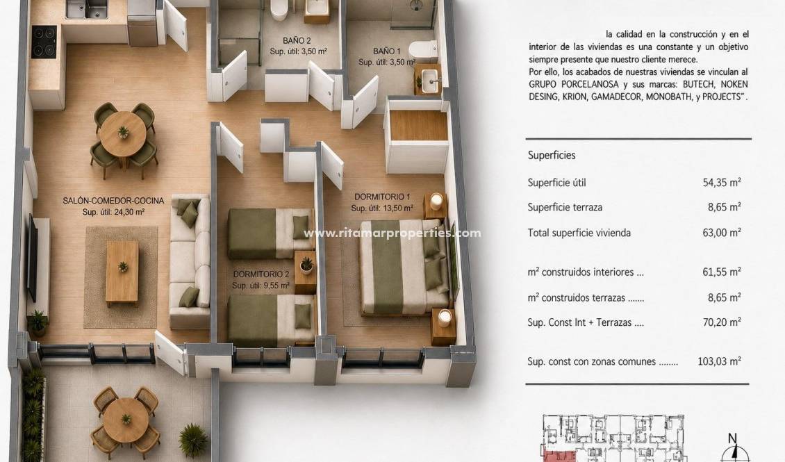  - Appartement - Villajoyosa - Cala de Finestrat