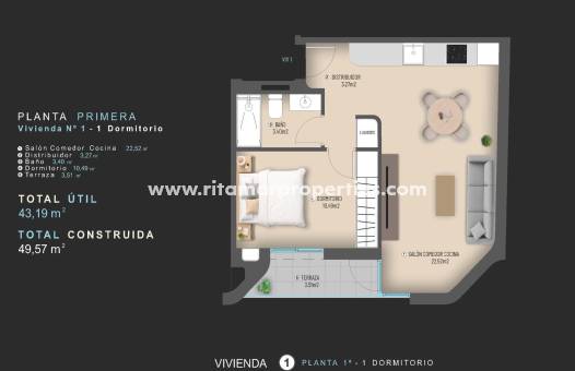  - Appartement - Torrevieja - Centro