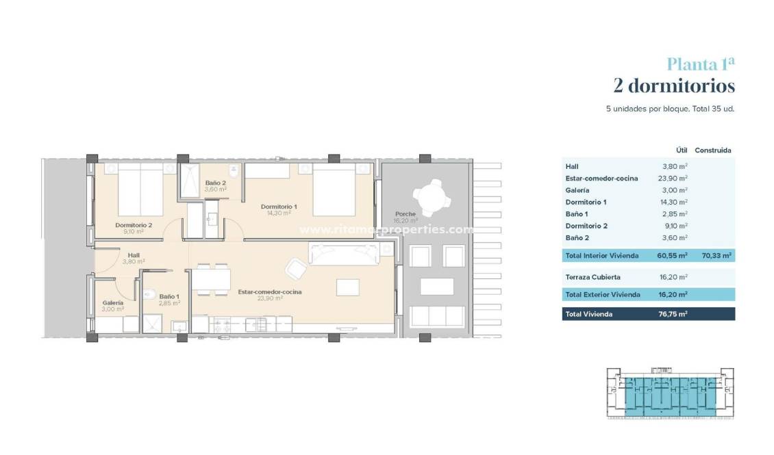  - Appartement - Vera - Vera Playa