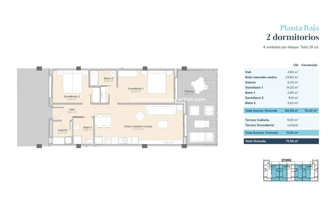  - Appartement - Vera - Vera Playa