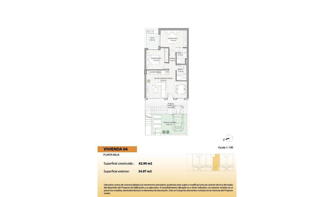 Nieuwbouw - Bungalow - San Pedro del Pinatar - El Salero