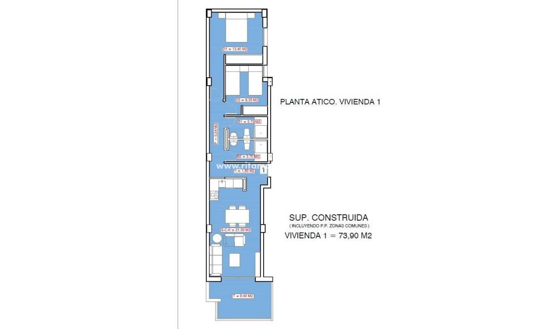 Nouvelle Construction - Penthouse - Torrevieja - Acequion